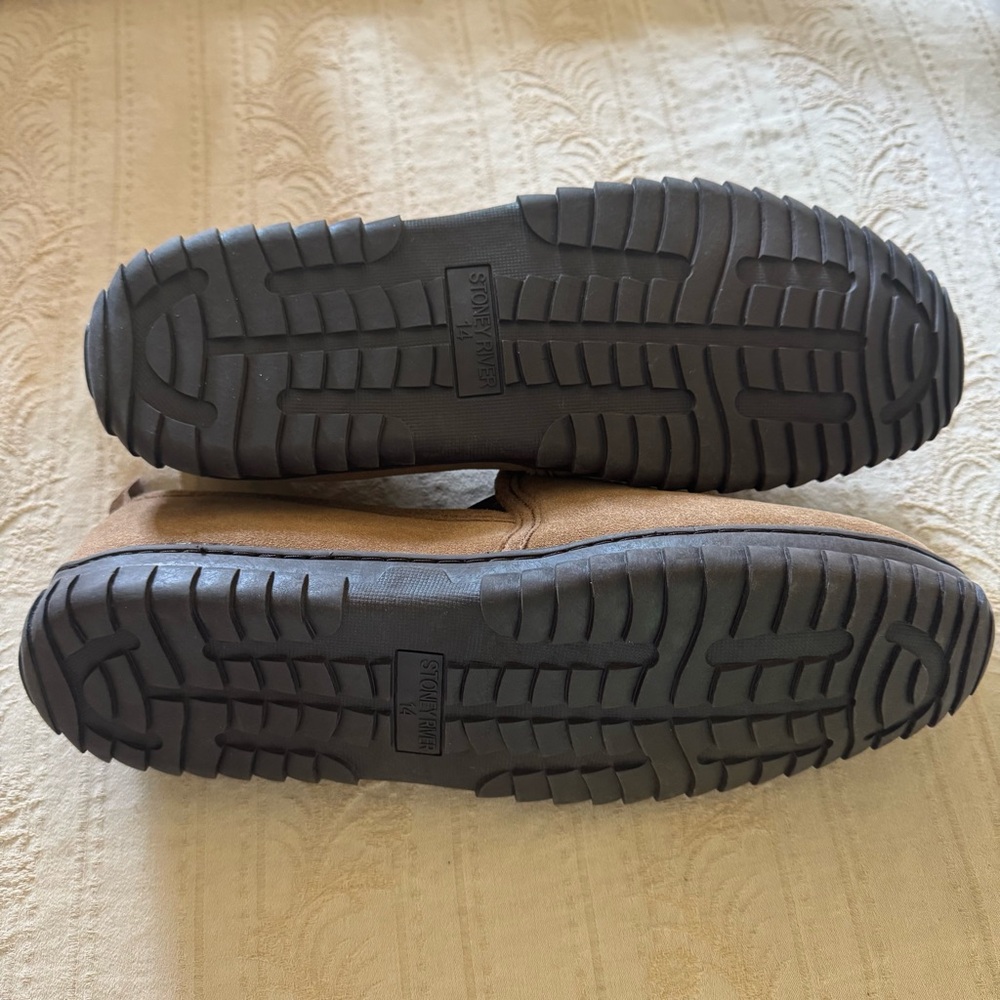 Stoney River Men's David Slippers - Tan Size 14 - Picture 6 of 8